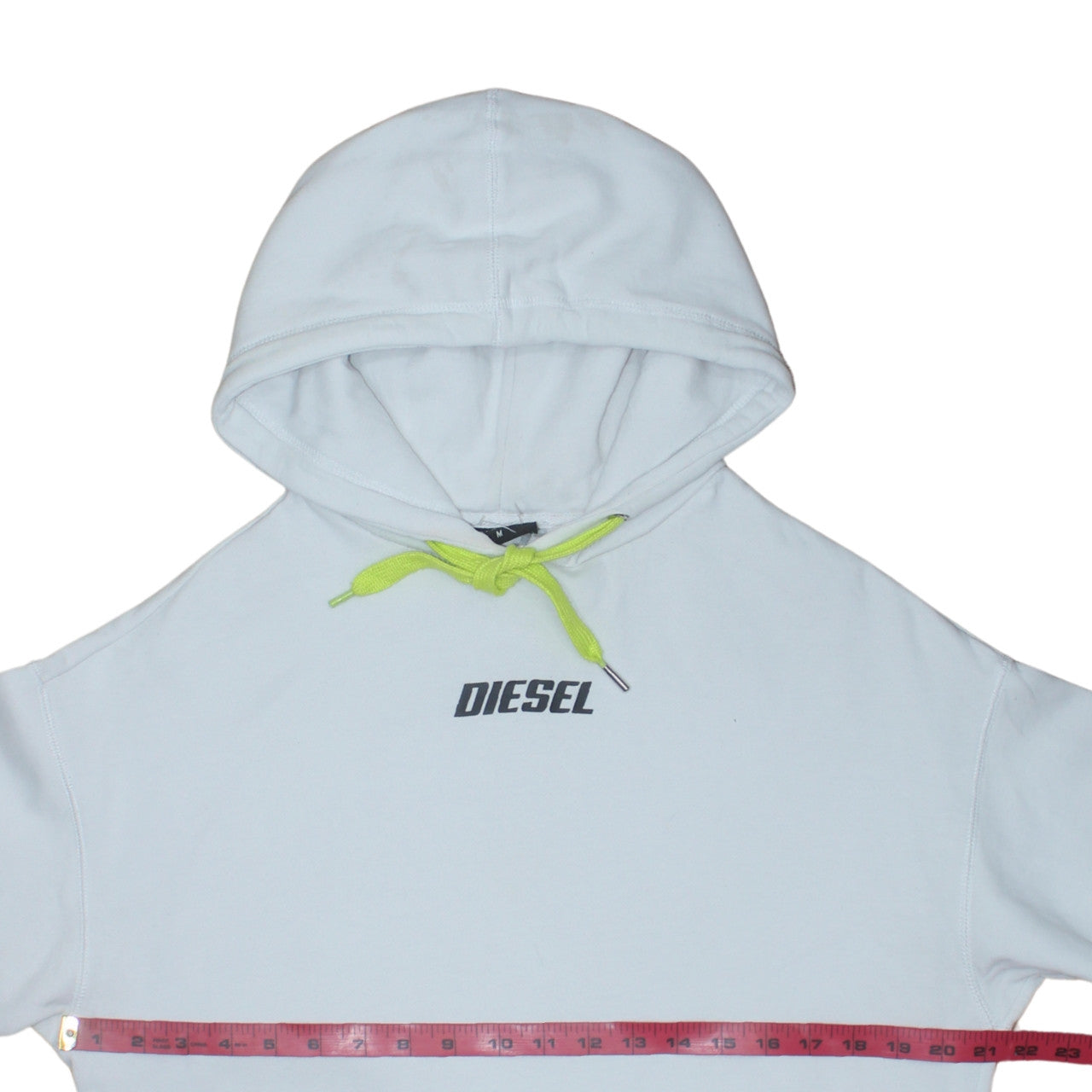 Mens UK Size M Diesel White Pullover Hoodie
