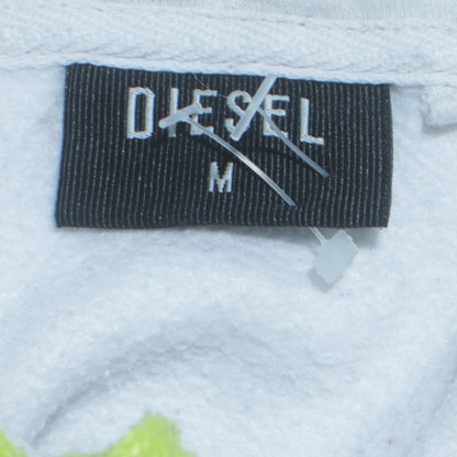 Mens UK Size M Diesel White Pullover Hoodie