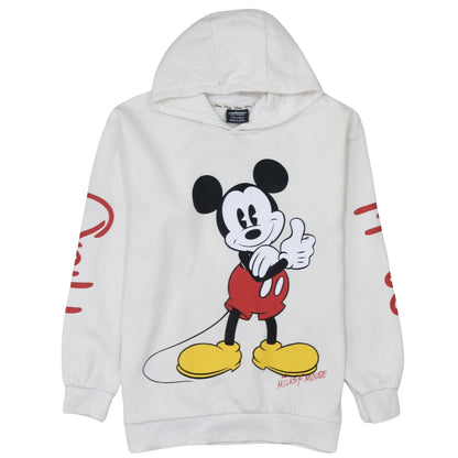 Boys UK Size 12-13 Years Disney White Pullover Hoodie
