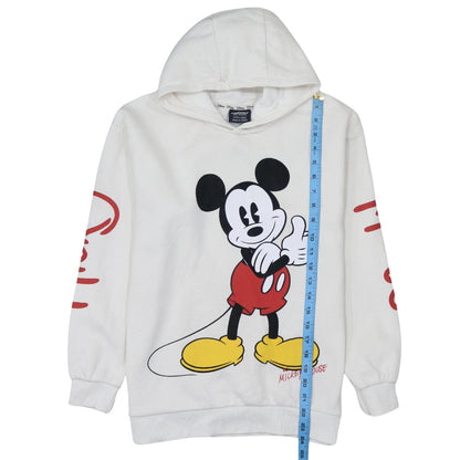 Boys UK Size 12-13 Years Disney White Pullover Hoodie
