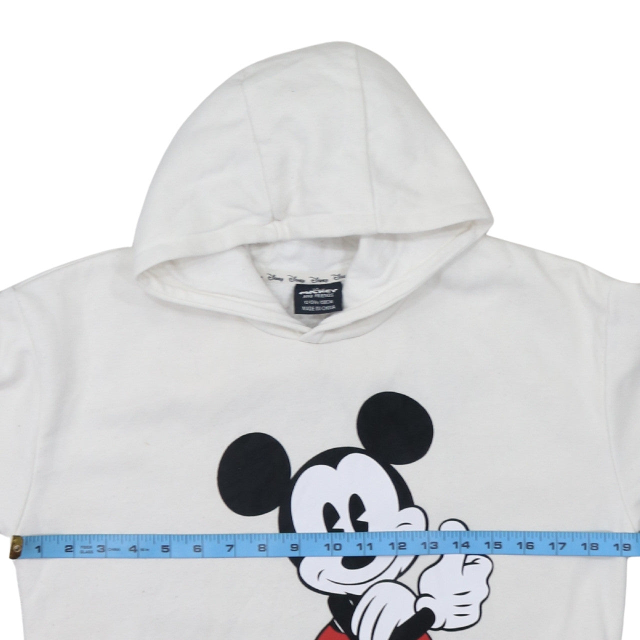 Boys UK Size 12-13 Years Disney White Pullover Hoodie