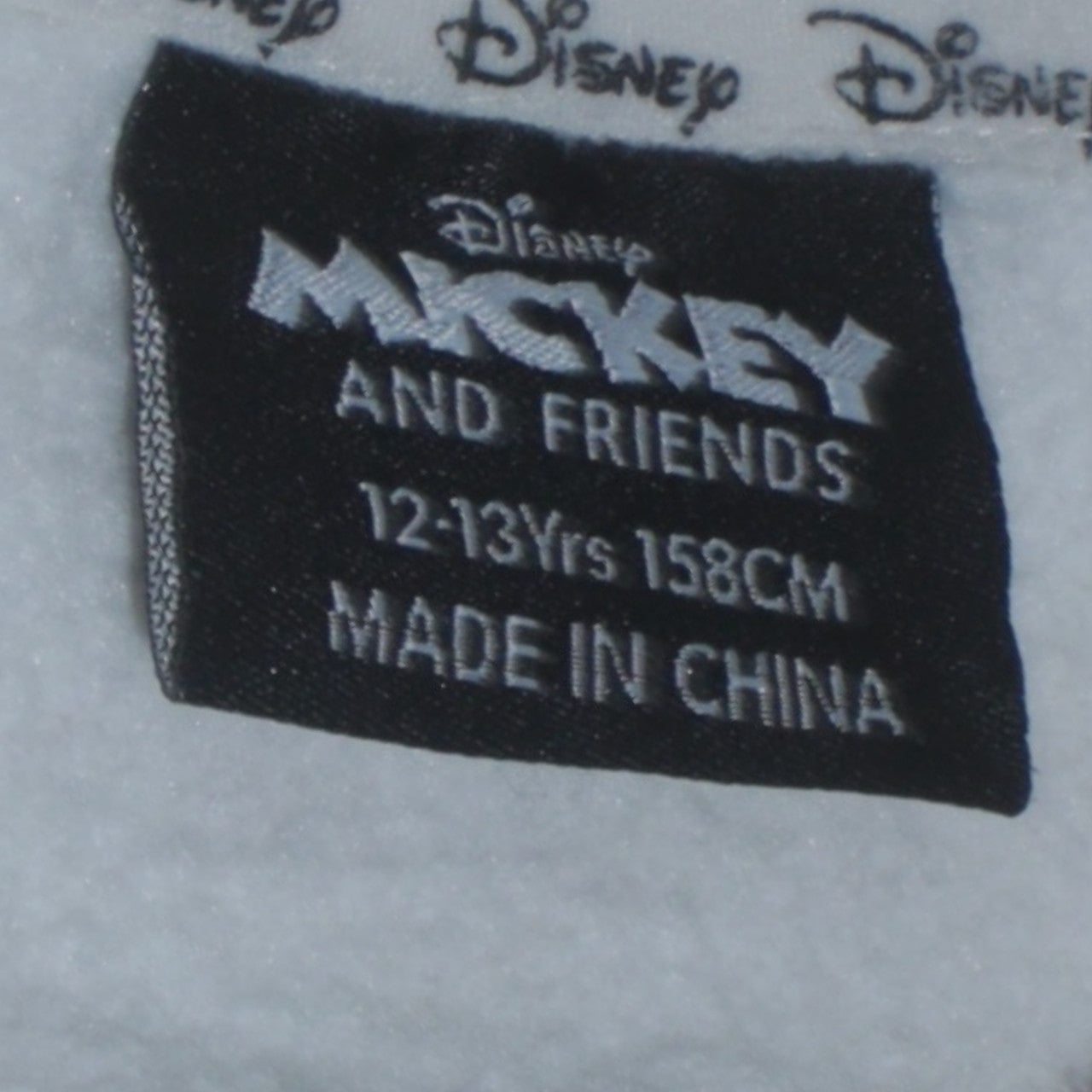Boys UK Size 12-13 Years Disney White Pullover Hoodie