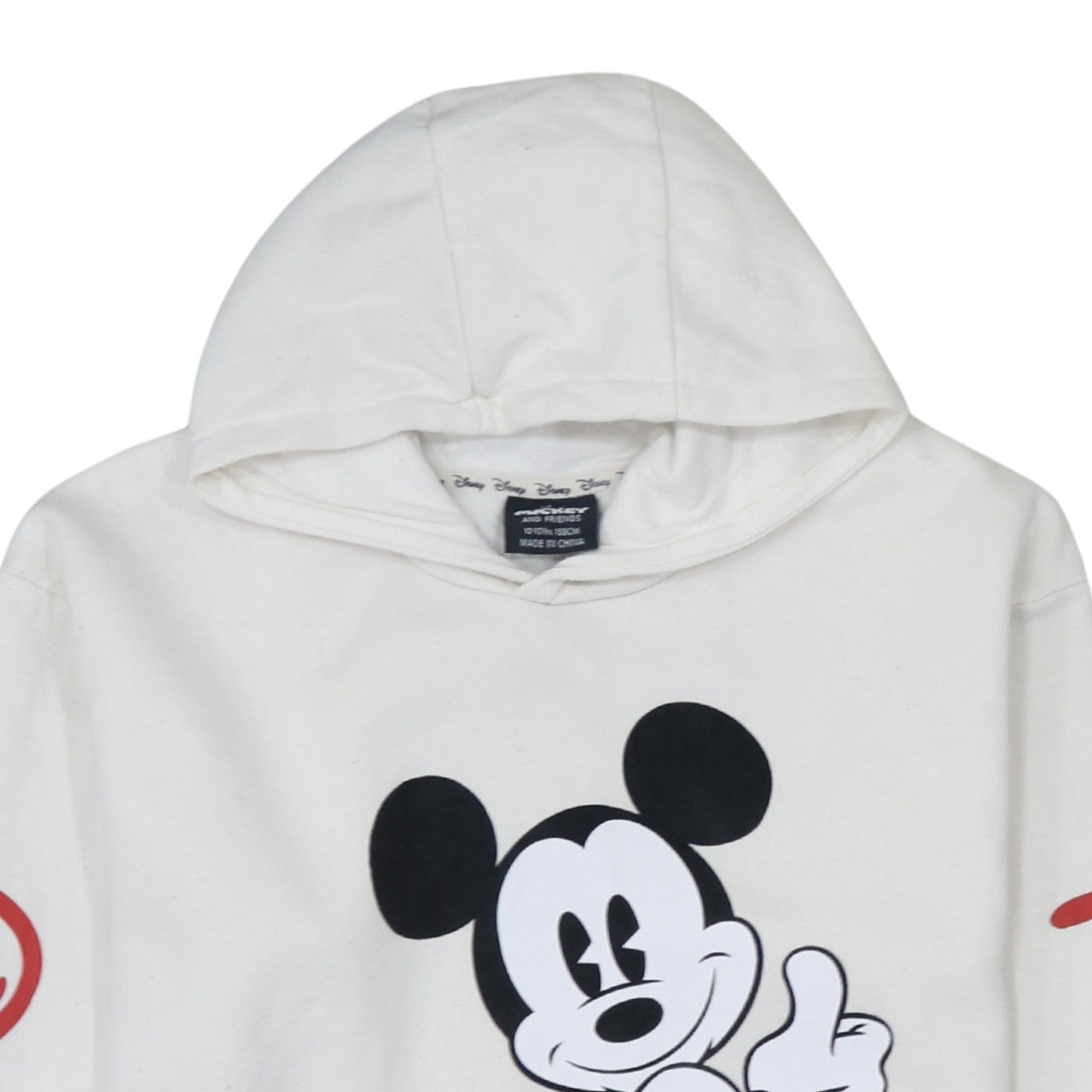 Boys UK Size 12-13 Years Disney White Pullover Hoodie