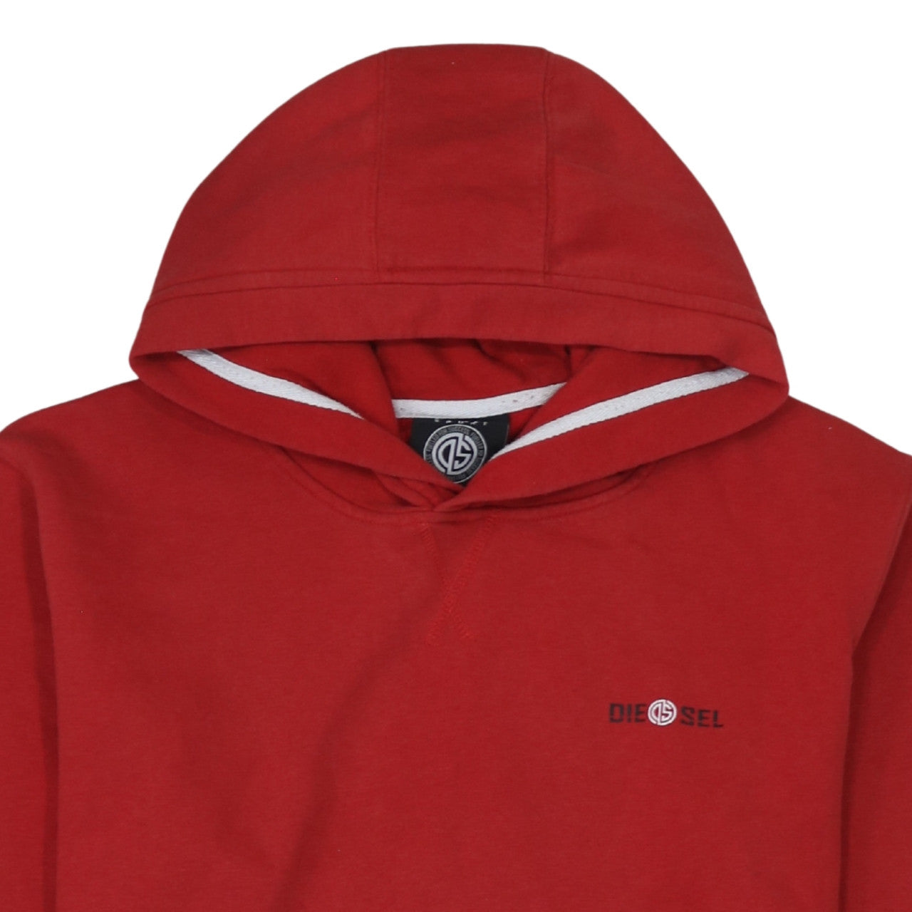 Mens UK Size L Diesel Red Pullover Hoodie