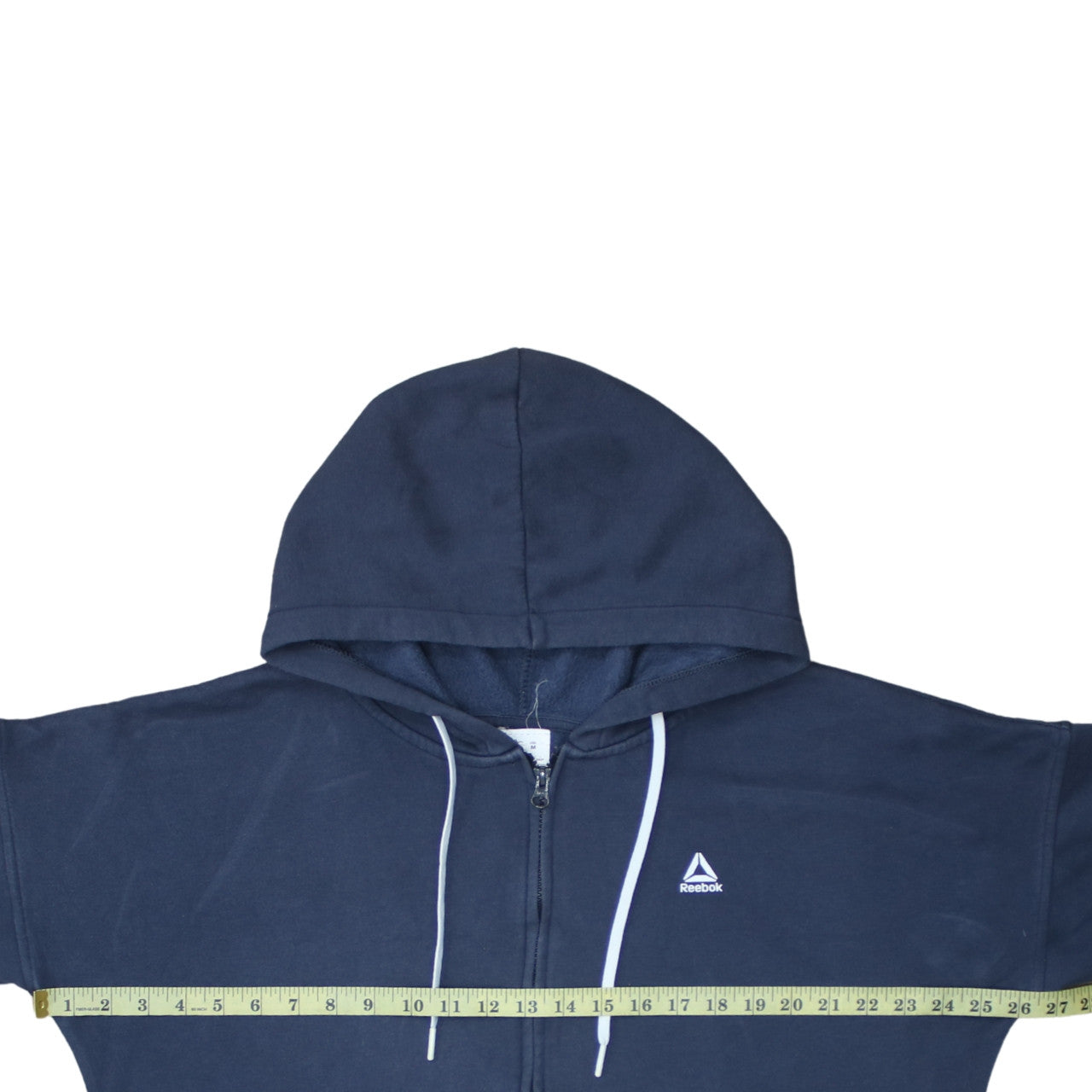 Womens UK Size M Reebok Blue Full Zip Hoodie