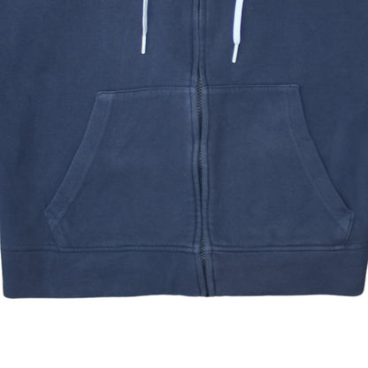 Womens UK Size M Reebok Blue Full Zip Hoodie