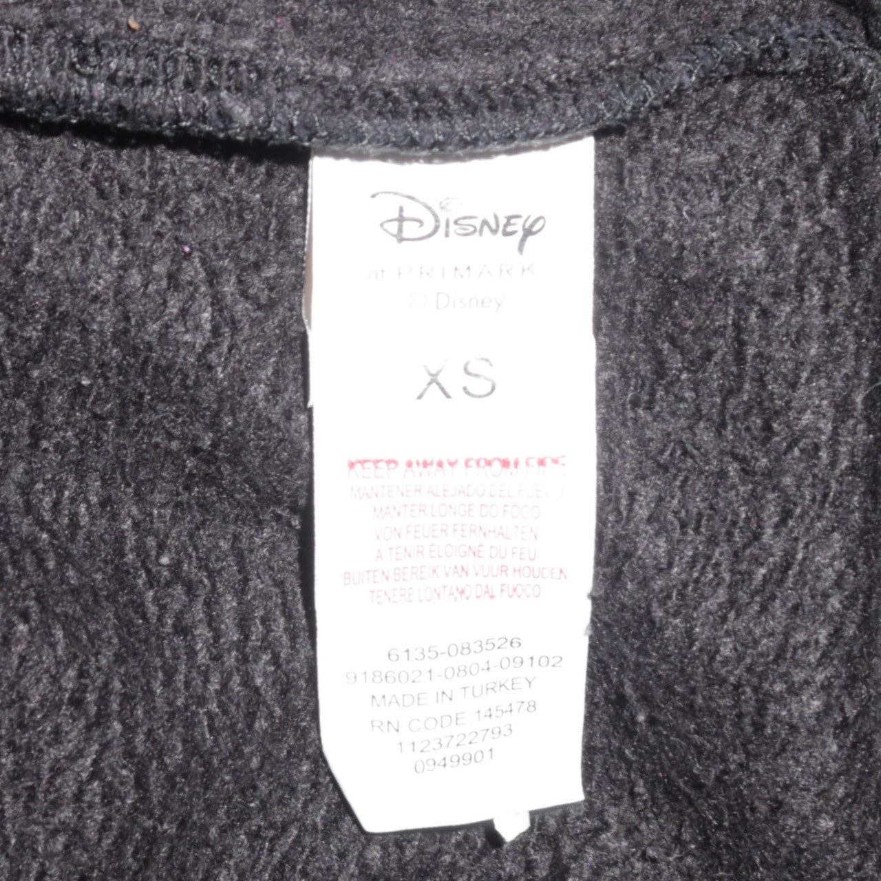 Womens UK Size XS Primark Black Pullover Hoodie
