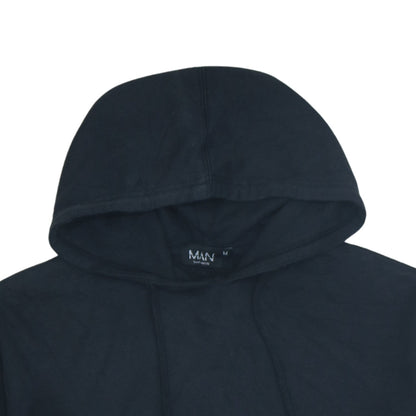 Mens UK Size M boohooMAN Black Pullover Hoodie