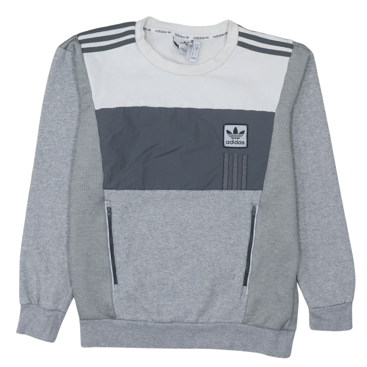Mens UK Size S adidas Grey Pullover Sweatshirt