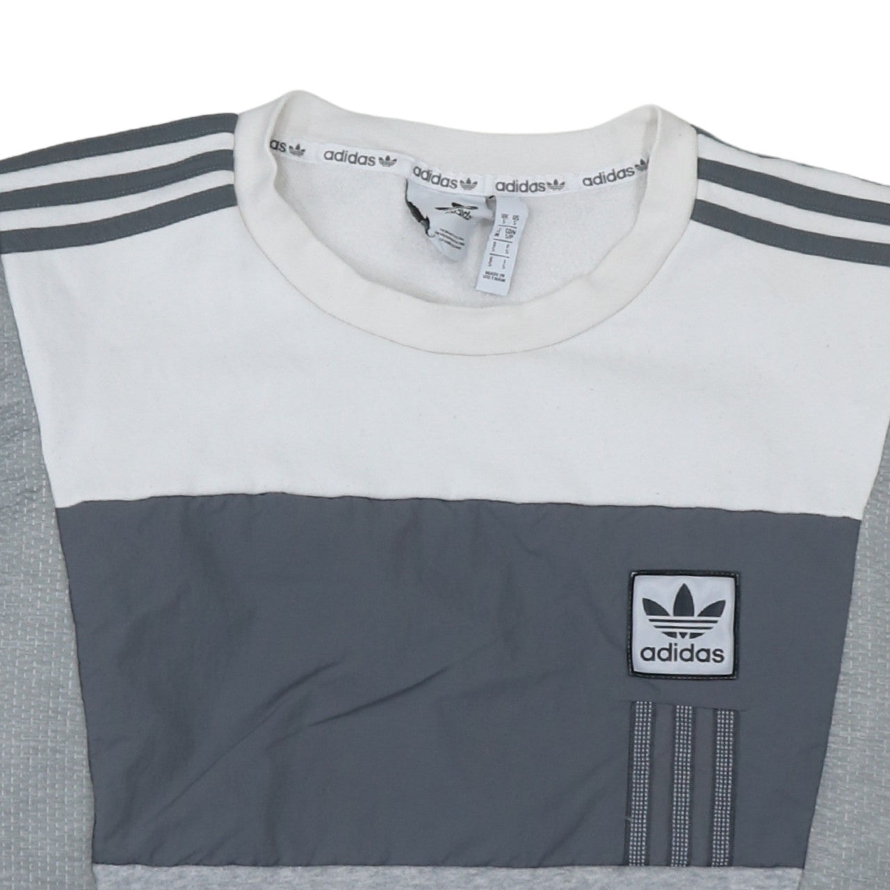 Mens UK Size S adidas Grey Pullover Sweatshirt
