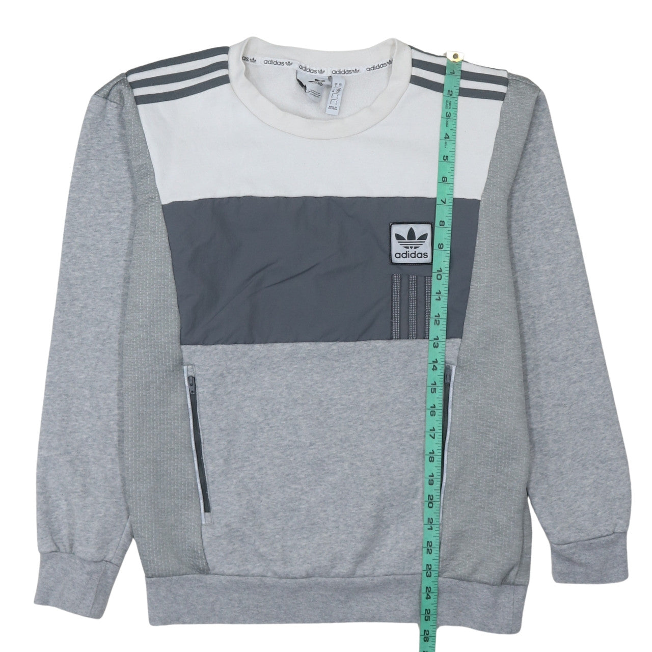 Mens UK Size S adidas Grey Pullover Sweatshirt