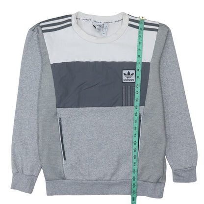 Mens UK Size S adidas Grey Pullover Sweatshirt