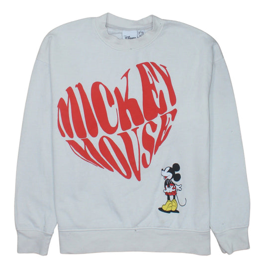 Womens UK Size S Disney White Pullover Sweatshirt