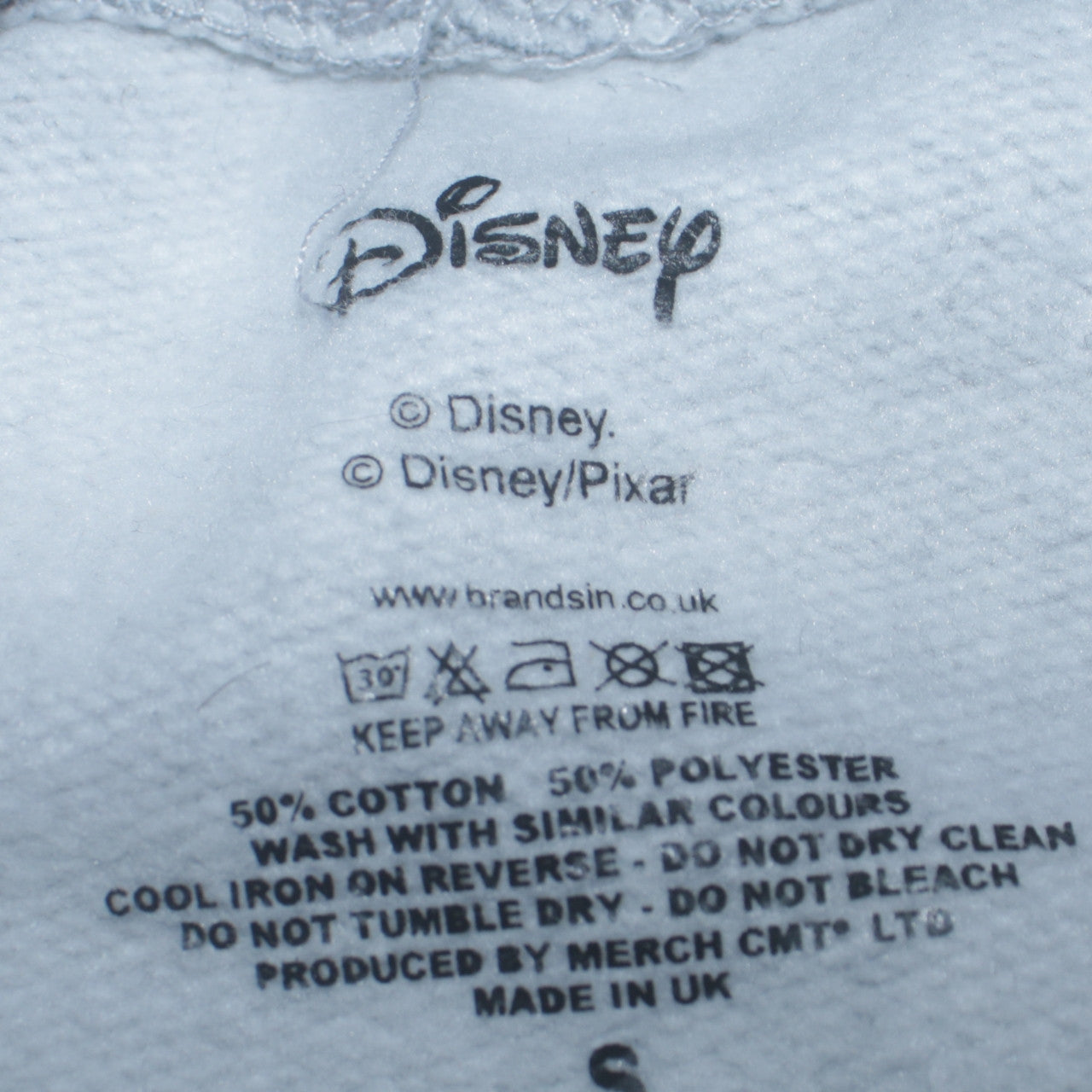 Womens UK Size S Disney Grey Pullover Hoodie