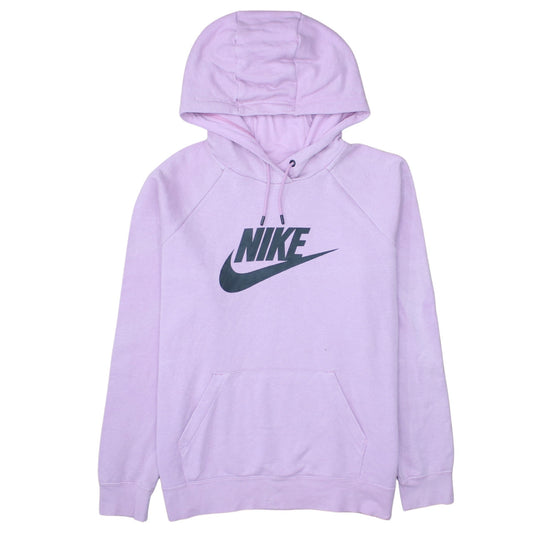 Womens UK Size L Nike Purple Pullover Hoodie