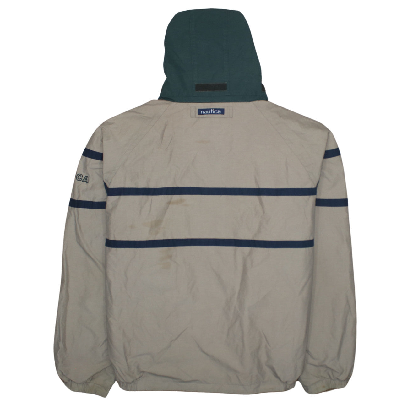 Mens UK Size L Nautica Beige Windbreaker Coat