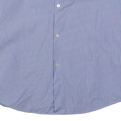 Hugo Boss Men's Blue Striped Slim Fit Long Sleeve Shirt Size L