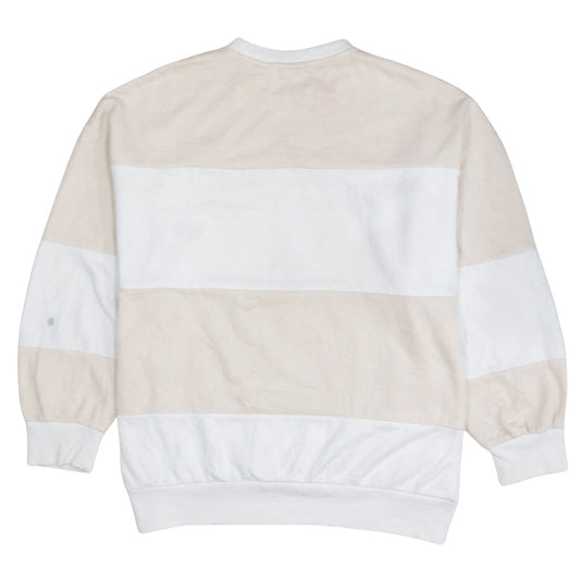 Womens UK Size L adidas Beige Pullover Sweatshirt