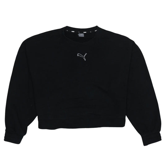 Womens UK Size XL PUMA Black Pullover Sweatshirt