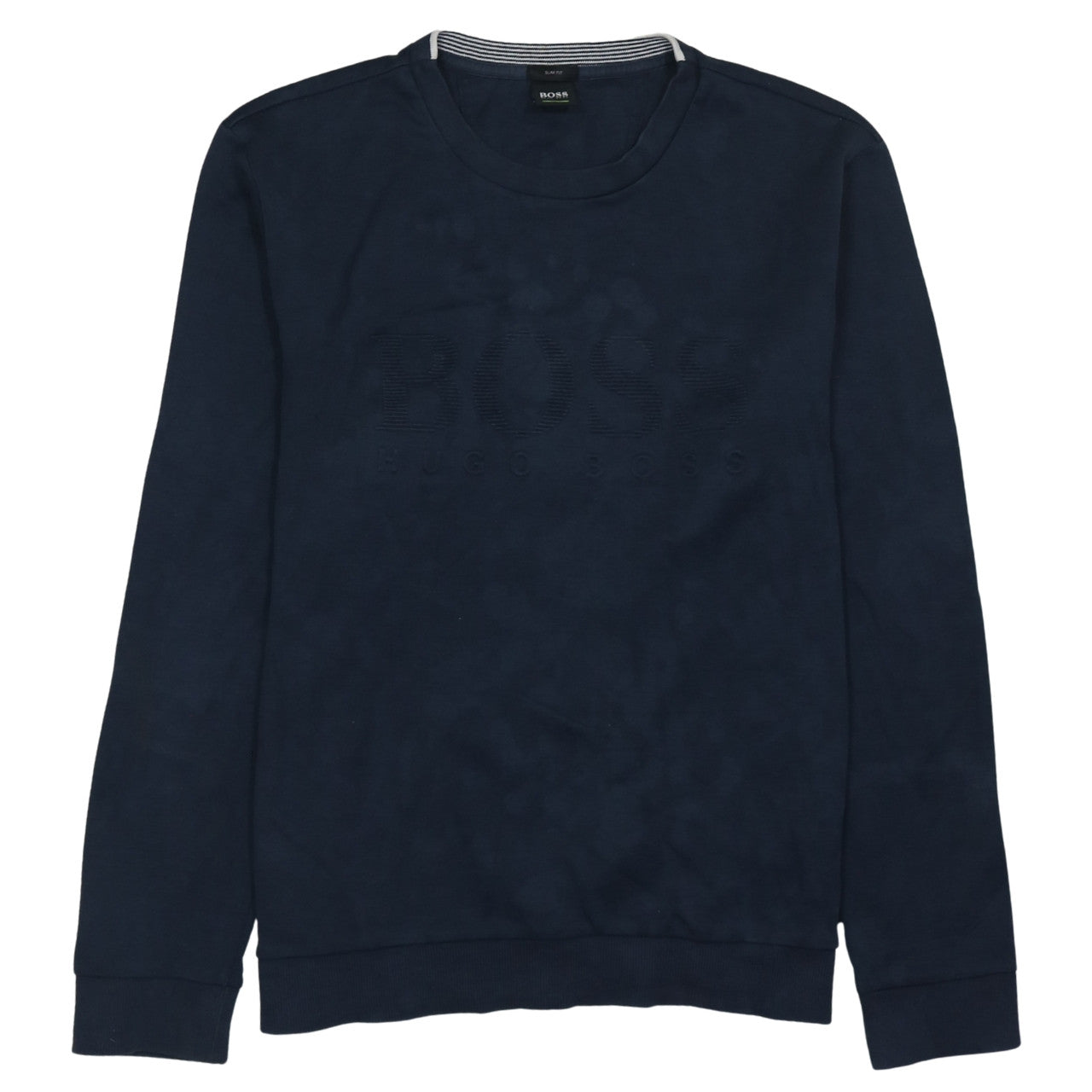 Mens UK Size XL HUGO BOSS Blue Pullover Sweatshirt