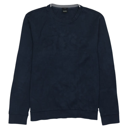 Mens UK Size XL HUGO BOSS Blue Pullover Sweatshirt