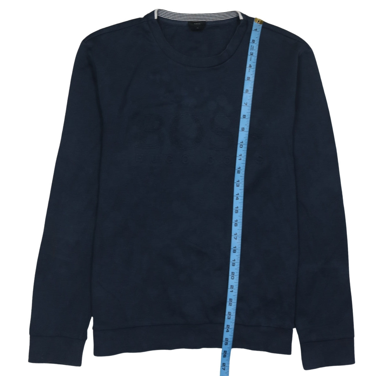Mens UK Size XL HUGO BOSS Blue Pullover Sweatshirt