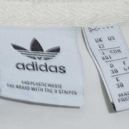 Womens UK Size 12 adidas White Pullover Sweatshirt