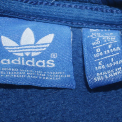 Adidas Boys Blue Crew Neck Pullover Sweatshirt Size 14 Years