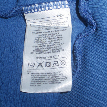 Adidas Boys Blue Crew Neck Pullover Sweatshirt Size 14 Years