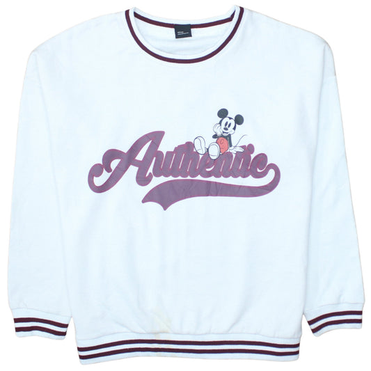 Womens UK Size L Disney White Pullover Sweatshirt