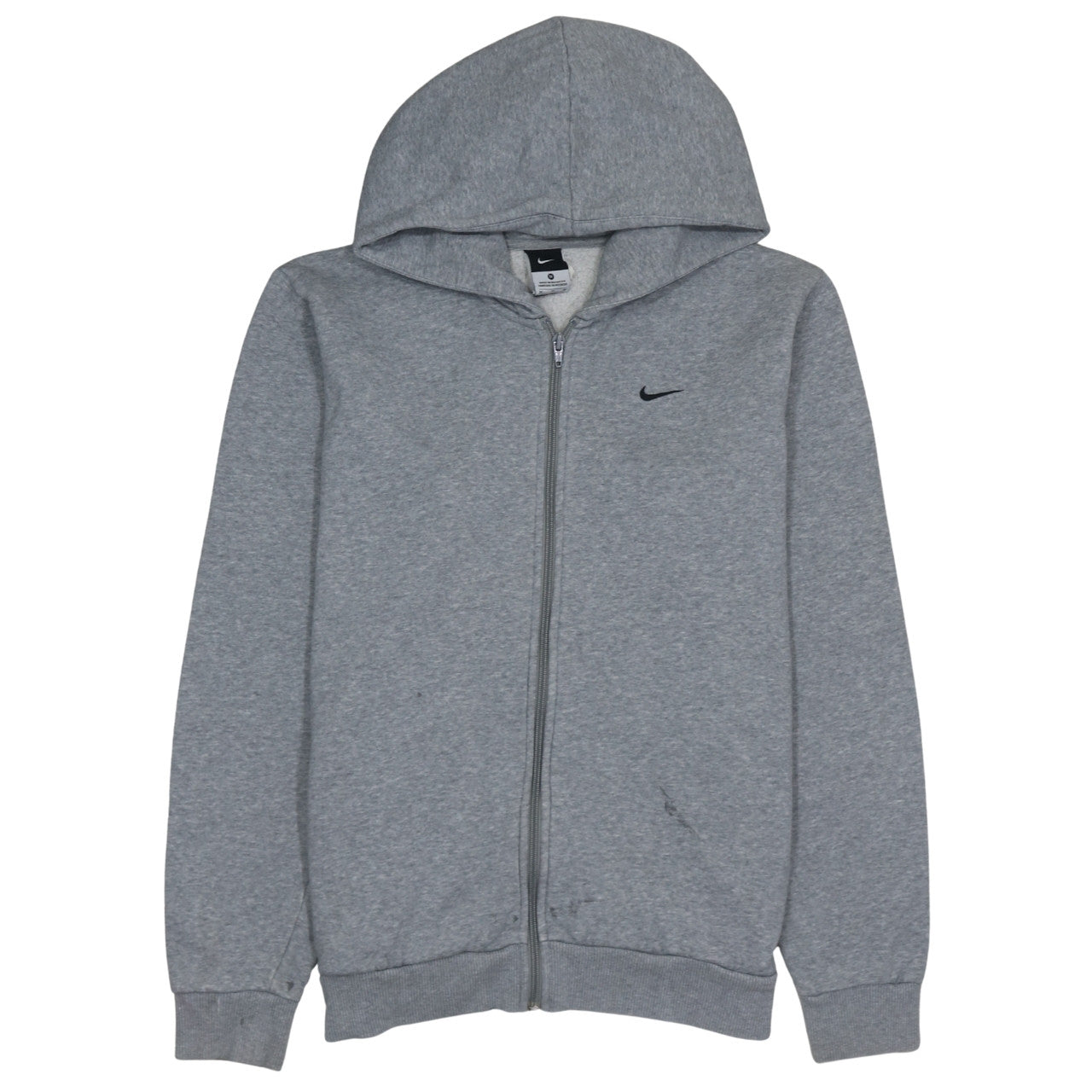 Mens UK Size M Nike Grey Full Zip Hoodie
