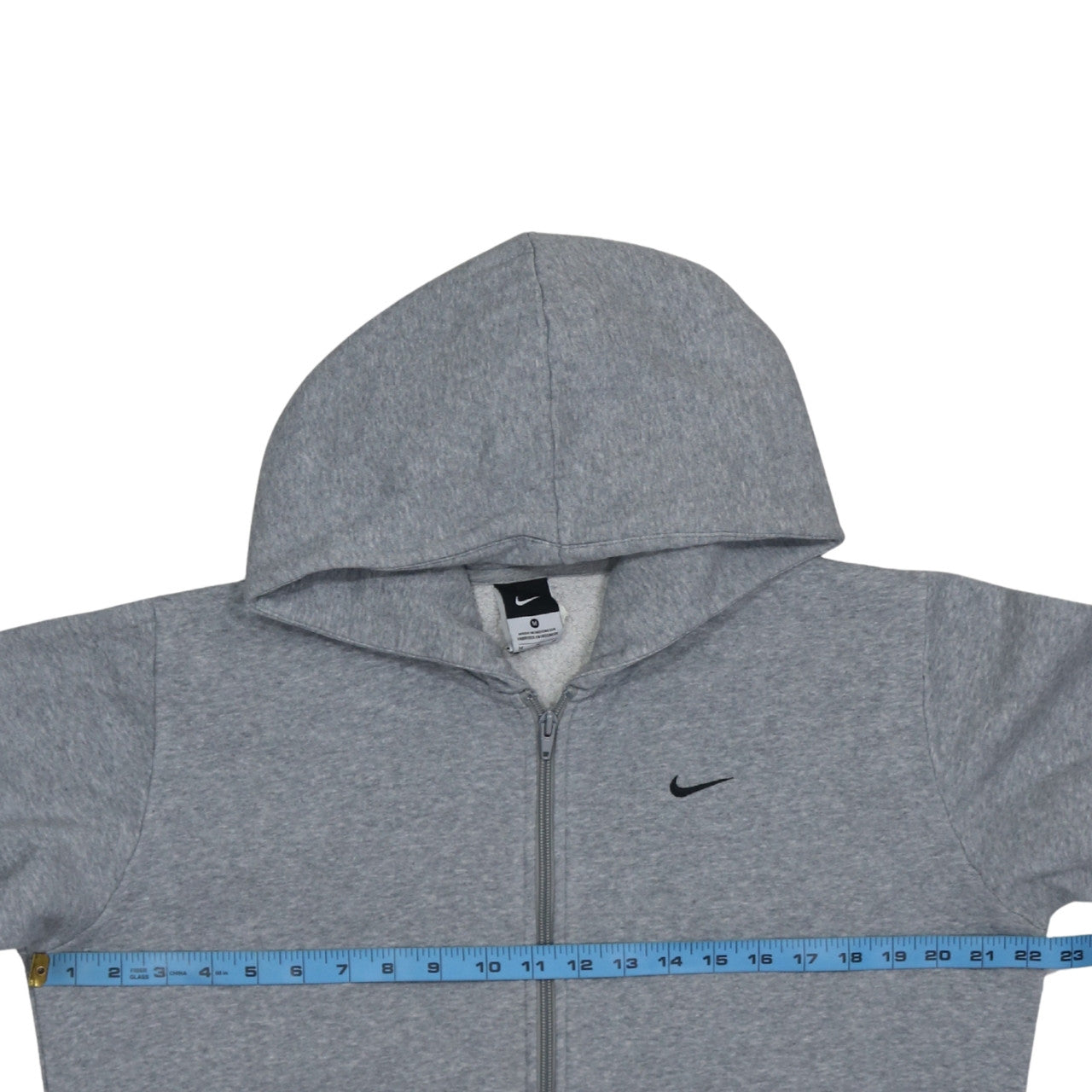 Mens UK Size M Nike Grey Full Zip Hoodie