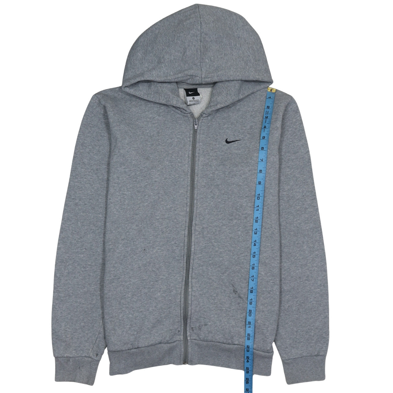 Mens UK Size M Nike Grey Full Zip Hoodie