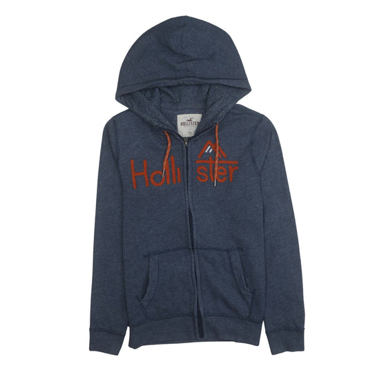 Mens UK Size XS Hollister Blue Full Zip Hoodie