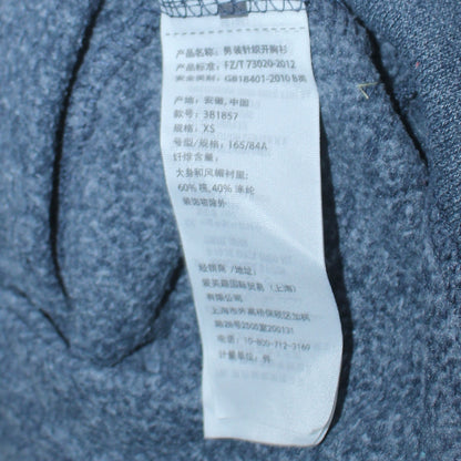 Mens UK Size XS Hollister Blue Full Zip Hoodie