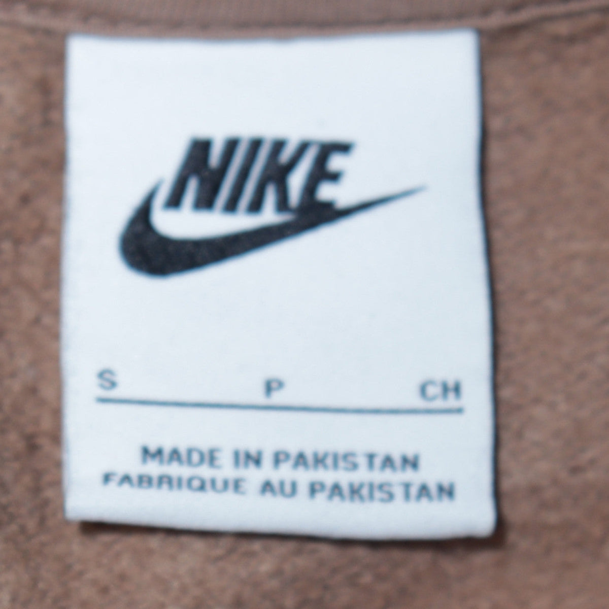 Mens UK Size S Nike Brown Pullover Hoodie