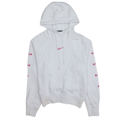 Womens UK Size S Nike White Pullover Hoodie