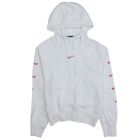 Womens UK Size S Nike White Pullover Hoodie