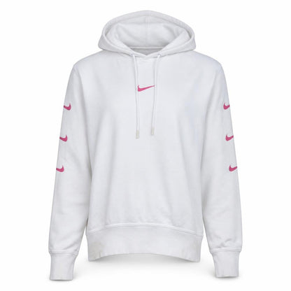Womens UK Size S Nike White Pullover Hoodie