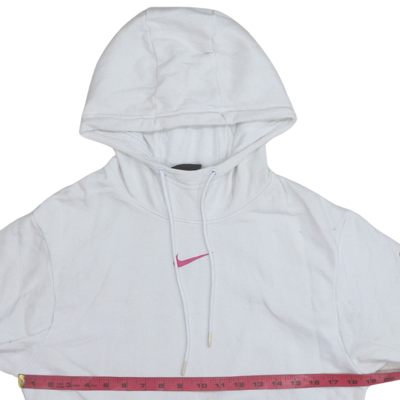 Womens UK Size S Nike White Pullover Hoodie