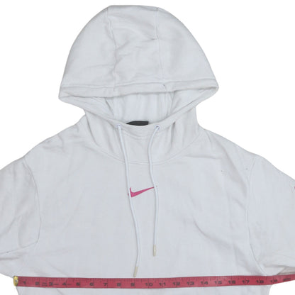 Womens UK Size S Nike White Pullover Hoodie