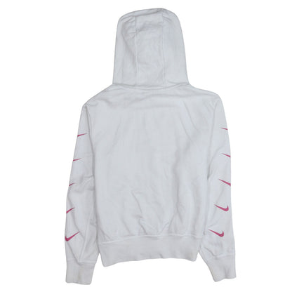 Womens UK Size S Nike White Pullover Hoodie