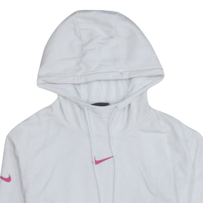 Womens UK Size S Nike White Pullover Hoodie