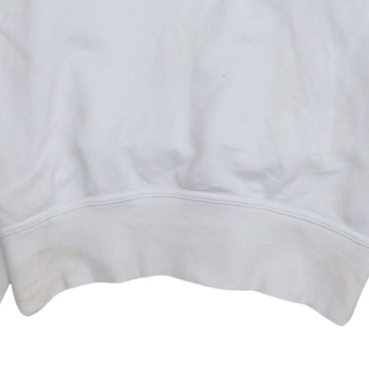 Womens UK Size S Nike White Pullover Hoodie
