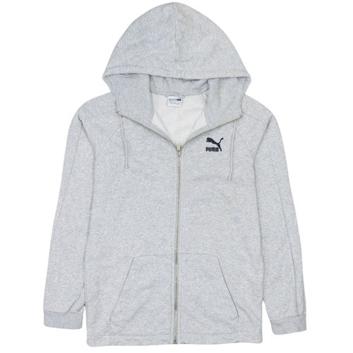 Mens UK Size XS PUMA Grey Full Zip Hoodie