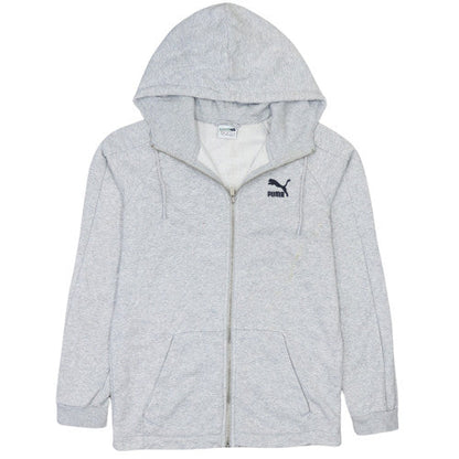 Mens UK Size XS PUMA Grey Full Zip Hoodie