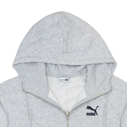 Mens UK Size XS PUMA Grey Full Zip Hoodie