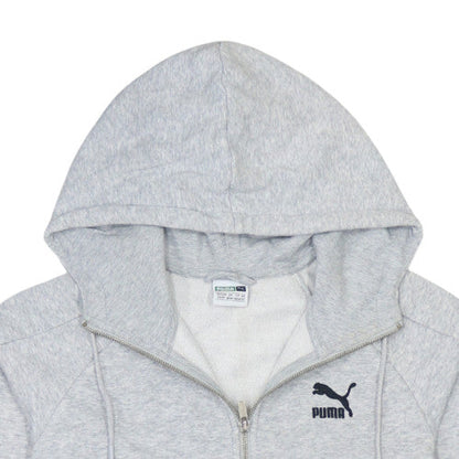 Mens UK Size XS PUMA Grey Full Zip Hoodie