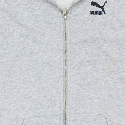 Mens UK Size XS PUMA Grey Full Zip Hoodie