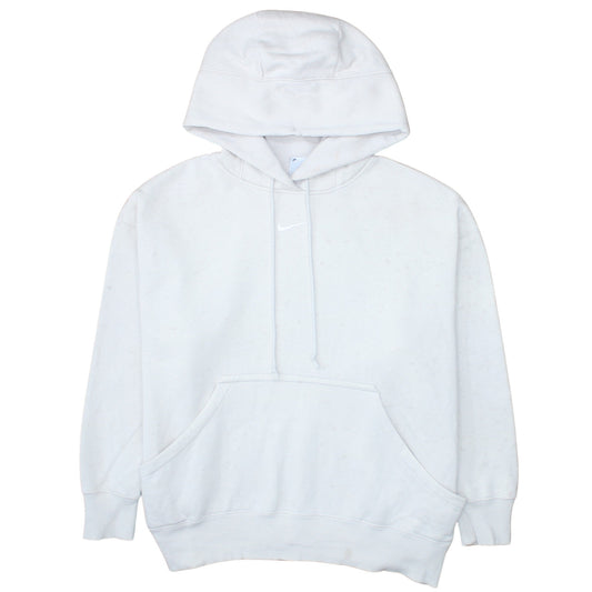 Mens UK Size L Nike White Pullover Hoodie